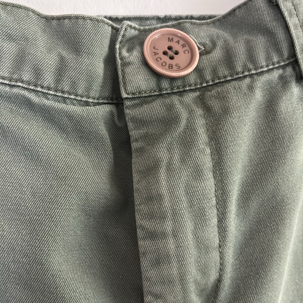Marc Jacobs olive khaki military look utility mini skirt - Picture 2 of 8